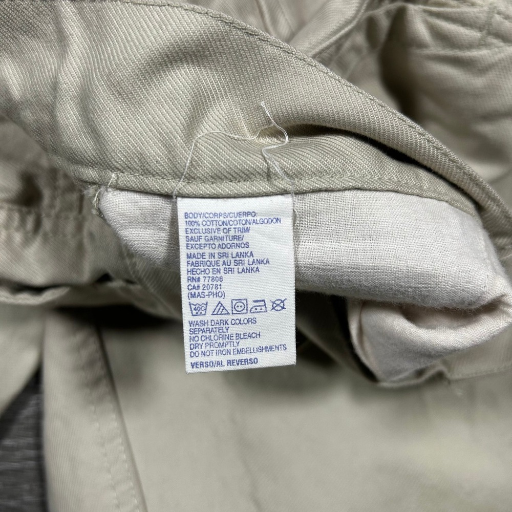Tommy Jeans Mens 31x32 Khaki Chino Pants Vintage Y2K Straight Leg Tan 0250288 - Picture 8 of 11